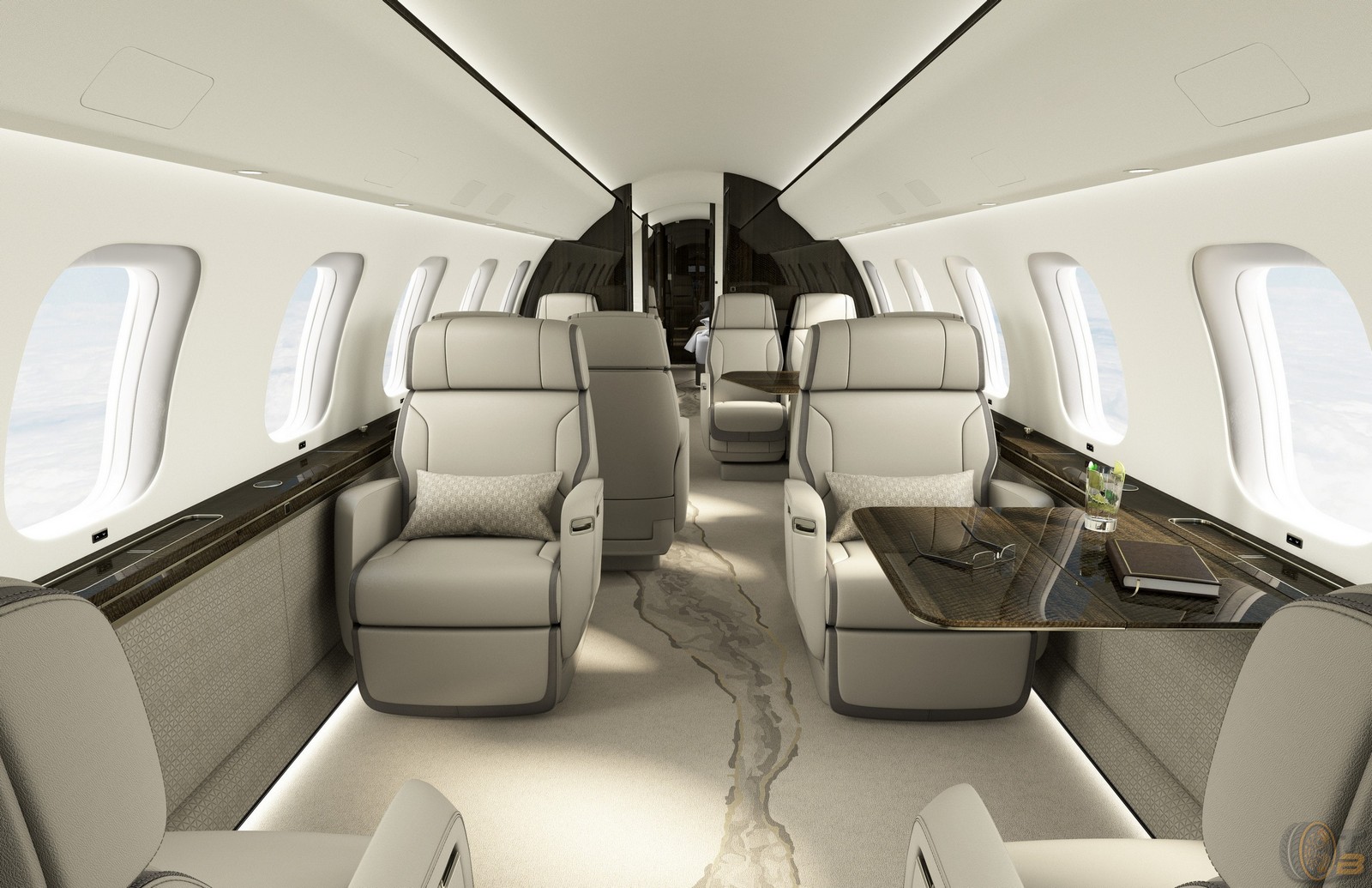 Bombardier Global 8000 cabin interior