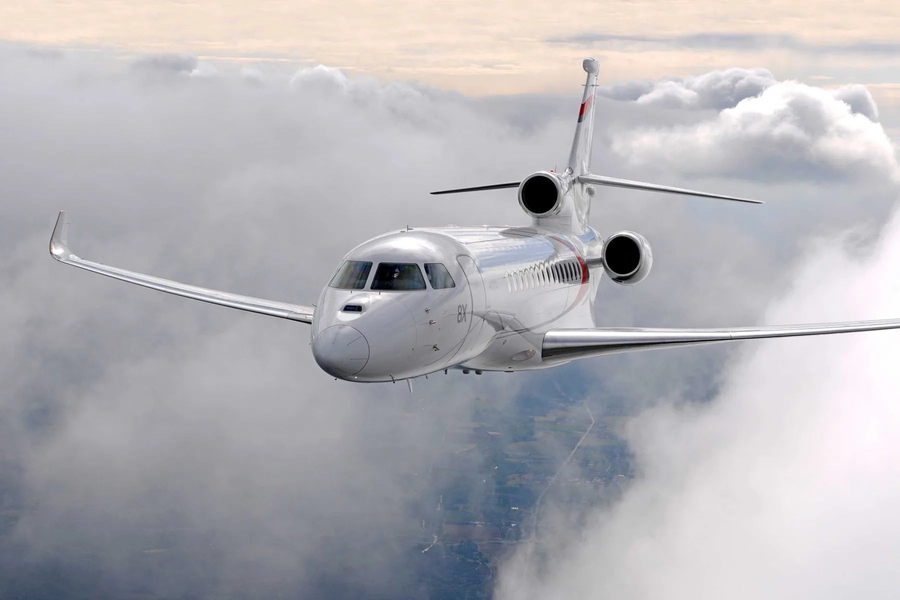 Hochwertiger Innenraum eines Privatjets
