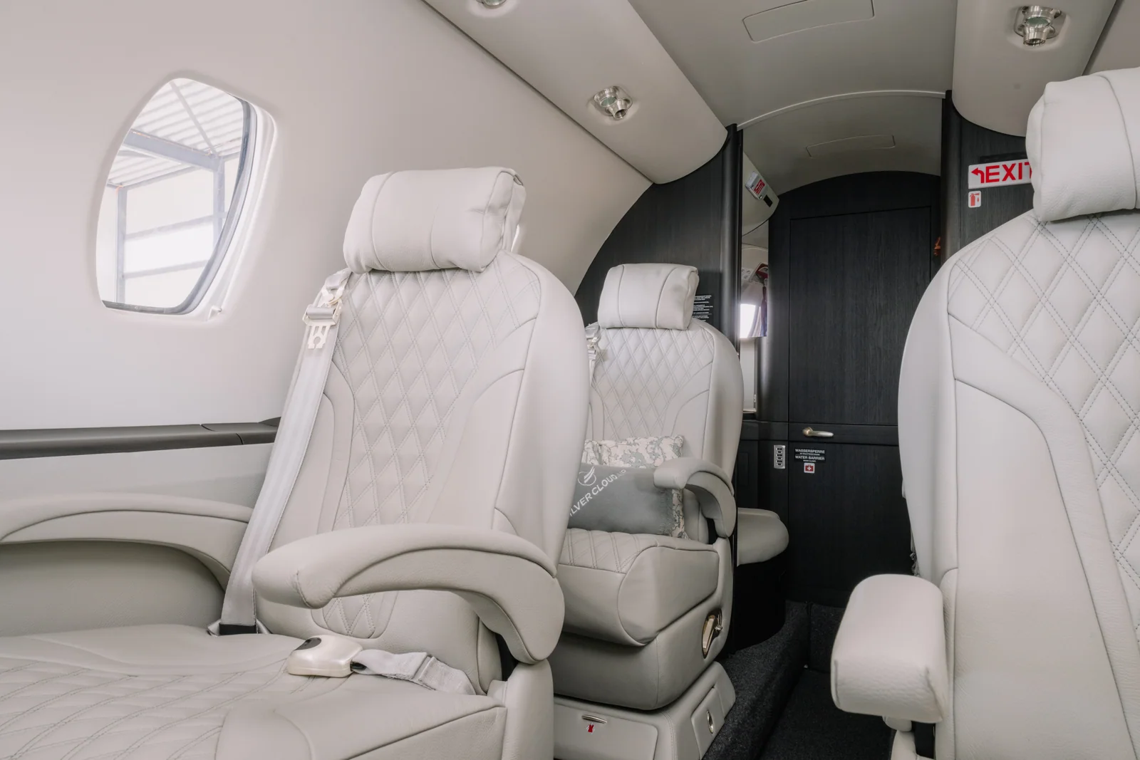 After: bespoke diamond stitching in the new seat upholstery.
